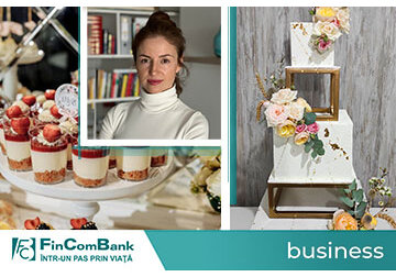Antreprenoarea și clienta FinComBank, Ecaterina Colibaba, și o poveste dulce a patiseriei Vanilla Bloom