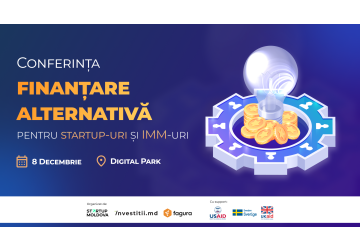 Cum poți participa la conferința „Finanțare alternativă pentru startup-uri și IMM-uri”