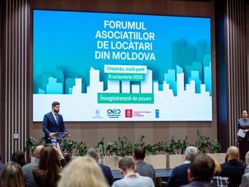 Peste 170 de persoane au participat la forumul asociațiilor de locatari din Moldova, în cadrul căruia s-a discutat despre finanțarea reabilitării energetice a clădirilor de locuit
