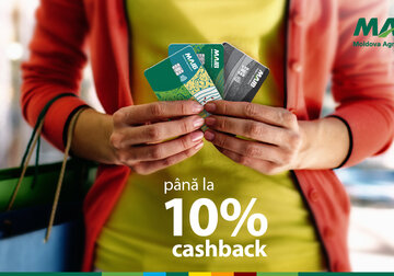 Achită cu cardurile din colecția GAMA și primește până la 10% cashback
