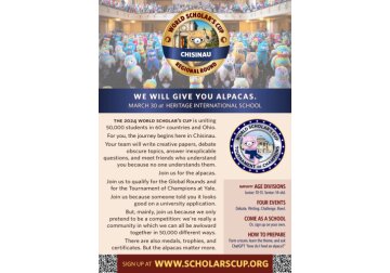 Elevii din Moldova sunt invitați să participe la  competiția internațională „World Scholar’s Cup” 2024! 