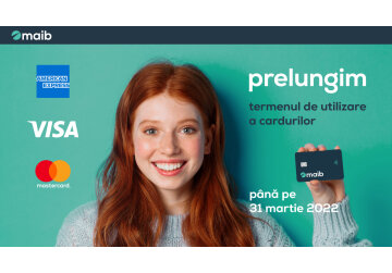 Maib prelungește termenul de utilizare a cardurilor bancare