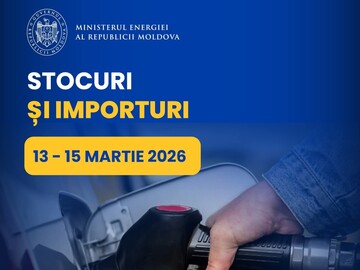 Over 1,000 tons of gasoline and 6,000 tons of diesel fuel were imported into Moldova from March 13 to 15; gasoline reserves covered 19 days of consumption, and diesel reserves covered 9 days