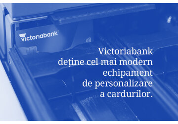 Впервые в банковской системе Молдовы. У Victoriabank самое современное оборудование для персонализации карт