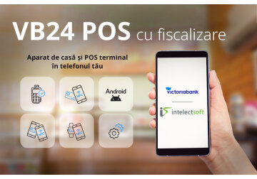 Victoriabank revoluționează plățile: VB24 POS, disponibil cu modul fiscal integrat 
