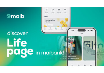 Maib announces the launch of "Life page" in the maibank app! Discover "Life page" and enjoy new digital experiences and exciting offers