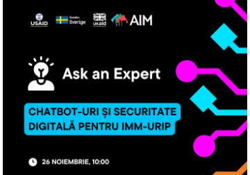 Antreprenorii IMM-urilor pot afla despre posibilitățile chatbots și asigurarea unei securități digitale eficiente