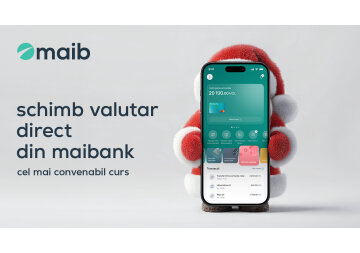 Maib lansează cel mai bun curs valutar din portofoliul său, disponibil direct în aplicația maibank
