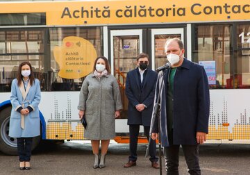 Primăria Chișinău, Mastercard și Moldova Agroindbank au lansat plata fără numerar pentru călătoria în transportul public din capitală