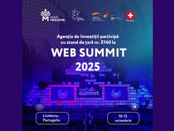 Oportunitățile de investiții ale Moldovei în sectorul IT vor fi prezentate la unul dintre cele mai importante evenimente internaționale dedicate tehnologiilor și inovațiilor – Web Summit 2025