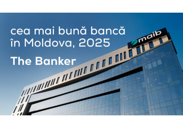 Maib - desemnată „Banca Anului” de către The Banker pentru al șaptelea an consecutiv