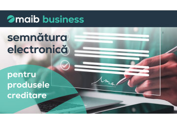 Maib oferă clienților business un nou nivel de banking prin utilizarea semnăturii electronice