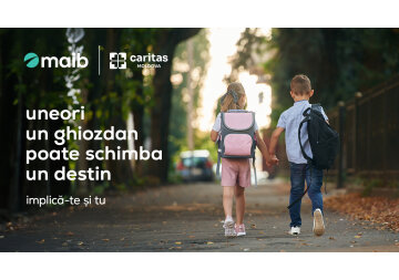 Maib – partener strategic al campaniei naționale de solidaritate „Ghiozdanul cu Viitor”, organizată de Fundația de Binefacere Caritas Moldova