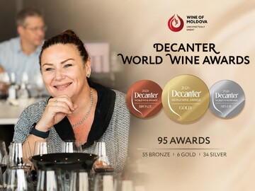 Vinurile moldovenești au obținut 95 de medalii la unul dintre cele mai prestigioase concursuri internaționale de vinuri, Decanter World Wine Awards 2026