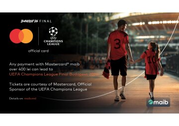 Your passion for football can take you to the UEFA Champions League Final 2026 with maib and Mastercard