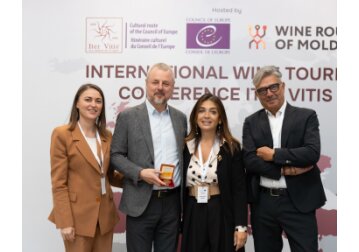 Moldova a câștigat prestigiosul premiu pentru turismul vitivinicol pentru cea mai bună rută a vinului „Wine Route of Moldova” la cea de-a 8-a ceremonie a Premiilor ITER VITIS Awards