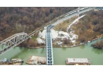 Moldova și România au finalizat un alt proiect de dezvoltare a infrastructurii rutiere și au renovat podul peste Prut ”Giurgiulești – Galați”.