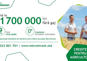 Credite AGRO de la Microinvest: începe anul agricol cu spor