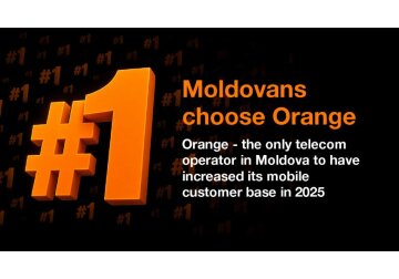 Orange Moldova reconfirms its leadership position on the telecom market in the Republic of Moldova, with remarkable results in mobile, fixed Internet and digital services in 2025