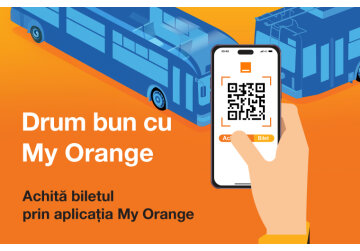 Acum la Orange poți achita biletul în transportul public prin aplicația My Orange