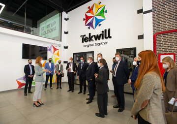 TEKWILL - cartea de vizita a sectorului TIC din Moldova. Oficiali de rang înalt din Germania au vizitat astăzi hubul inovațional