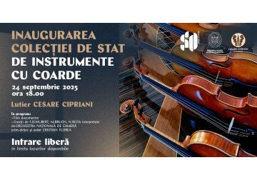Inaugurarea primei colecții de instrumente de coarde la Sala cu Orgă