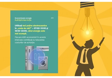 Moldova's Ministry of Energy urges citizens to use energy wisely to save money and help the country's power grid