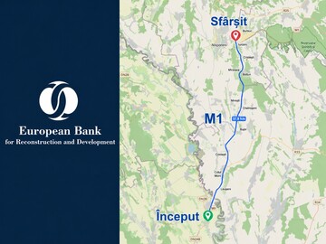 A fost anunțată o licitație pentru repararea unui tronson de 37,8 km al autostrăzii M1 din raioanele Hîncești și Nisporeni, finanțată de BERD 