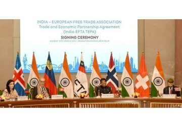 India signs $100bn free trade deal with four European nations