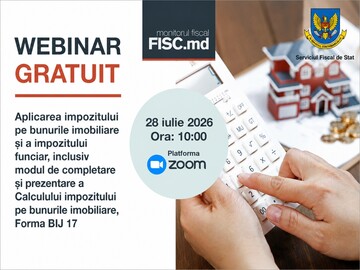 The State Tax Service will host a free webinar on property tax and how to fill out Form BIJ 17