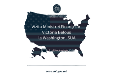 O delegație a Ministerului Finanțelor și a Băncii Naționale a Moldovei va efectua o vizită în SUA în perioada 21-26 octombrie, unde va participa la reuniunile anuale ale Băncii Mondiale și FMI