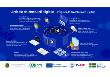 Programul de transformare digitală a întreprinderilor mici și mijlocii (IMM) susține digitalizarea afacerilor.