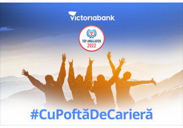 Victoriabank TOP angajator 2022. #HumanBanking, atunci când angajații sunt prioritate.