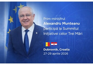 Prime Minister Alexandru Munteanu will present Moldova’s strategic priorities for strengthening energy security, developing infrastructure, and integrating into regional transport and energy networks at the Three Seas Initiative summit in Dubrovnik