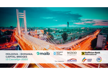 Приходи на первый форум высокого уровня  «Moldova – Romania: Capital Bridges», посвящённый продвижению рынков капитала, который пройдет 13 сентября в Бухаресте