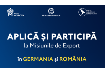 80 de companii moldovenești din 4 sectoare-cheie vor participa, în octombrie-noiembrie 2024, la misiuni de export în Germania și România