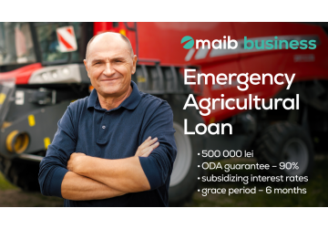 Emergency Agricultural Loan for SMEs - available at maib