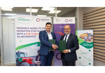 PROPARCO începe prima operațiune financiară în Republica Moldova, oferind un credit de 8 milioane de euro companiei MICROINVEST