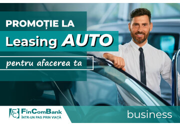FinComBank: Leasing Auto pentru afacerea ta cu doar 10% avans