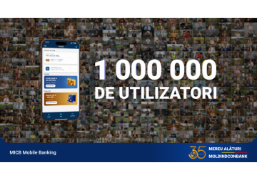 MICB Mobile Banking de la Moldindconbank  — 1 000 000 de utilizatori și o comunitate în continuă creștere