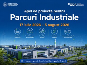 A fost anunțat cel de-al doilea concurs de proiecte privind crearea parcurilor industriale în cadrul Programului de stat privind crearea și dezvoltarea parcurilor industriale