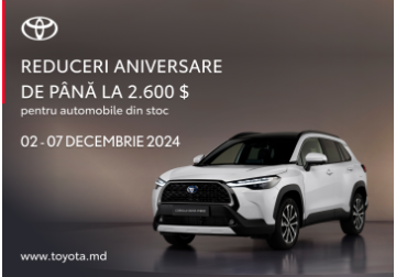 Reduceri aniversare la Toyota