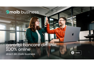 Nou la maib: puteți obține garanțiile bancare din linie 100% online, direct din maib business (versiunea web) 