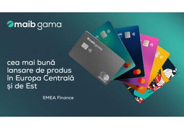 Maib – premiată de EMEA Finance pentru cea mai bună lansare de produs din Europa Centrală și de Est, pentru seria de carduri maib gama 