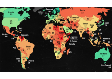 HARTA Corupția din statul român a primit notă de Africa de Vest. România e la fel ca Benin, Senegal și Coasta de Fildeș