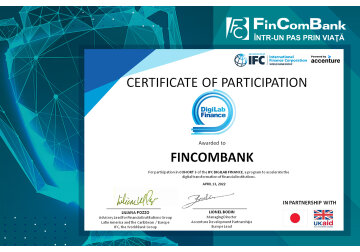 FinCombank: Încă un pas spre transformarea digitală și îmbunătățirea experienței clienților noștri 