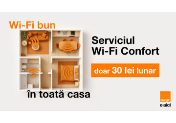 Internet bun în fiecare cameră, cu opțiunea Wi-Fi Confort de la Orange