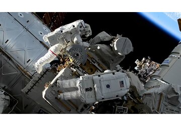 Astronauts accidentally drop toolbox during space walk - and you could see it from Earth