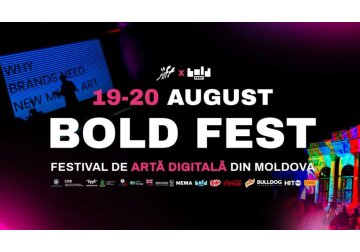 BOLD Fest 2023, singurul festival de artă digitală din Moldova, va avea loc la Chișinău în perioada 19-20 august.