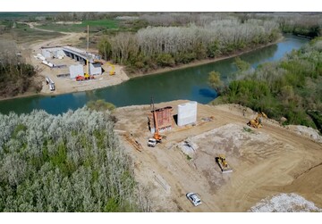 Construcția podului peste Prut, lângă Ungheni, este realizataă în proporție de 45% la aproape un an de la începerea lucrărilor